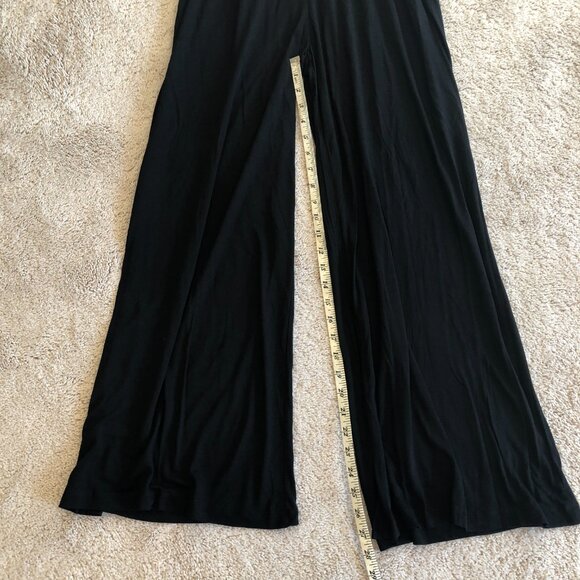 NWT LASCANA Women's Black Tie-Shoulder Jumpsuit - Picture 10 of 11
